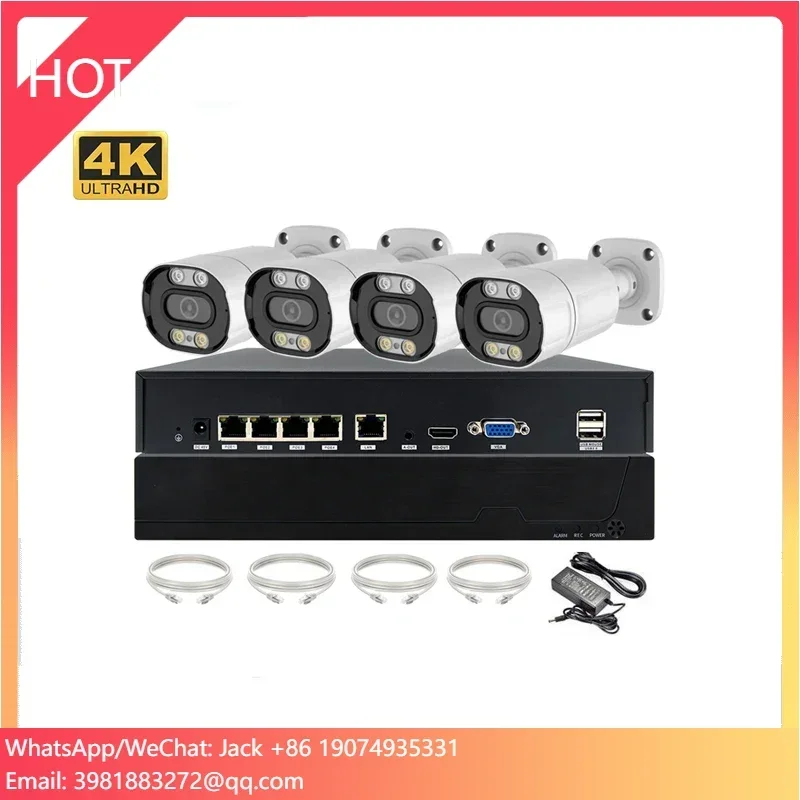 Ip Camera Outdoor 4K - 4K 8MP TSEYE Camera Waterpoof 4CH