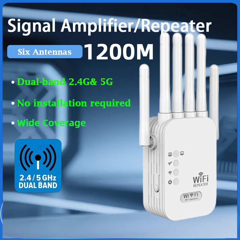 Home Security Wireless - KATORD 1200Mbps Wireless WiFi Repeater 2.4G&5G