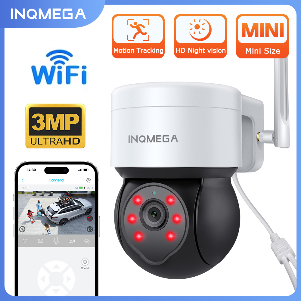 Home Yard Security Cameras - SECTEC 3MP Tuya Outdoor PTZ Camera