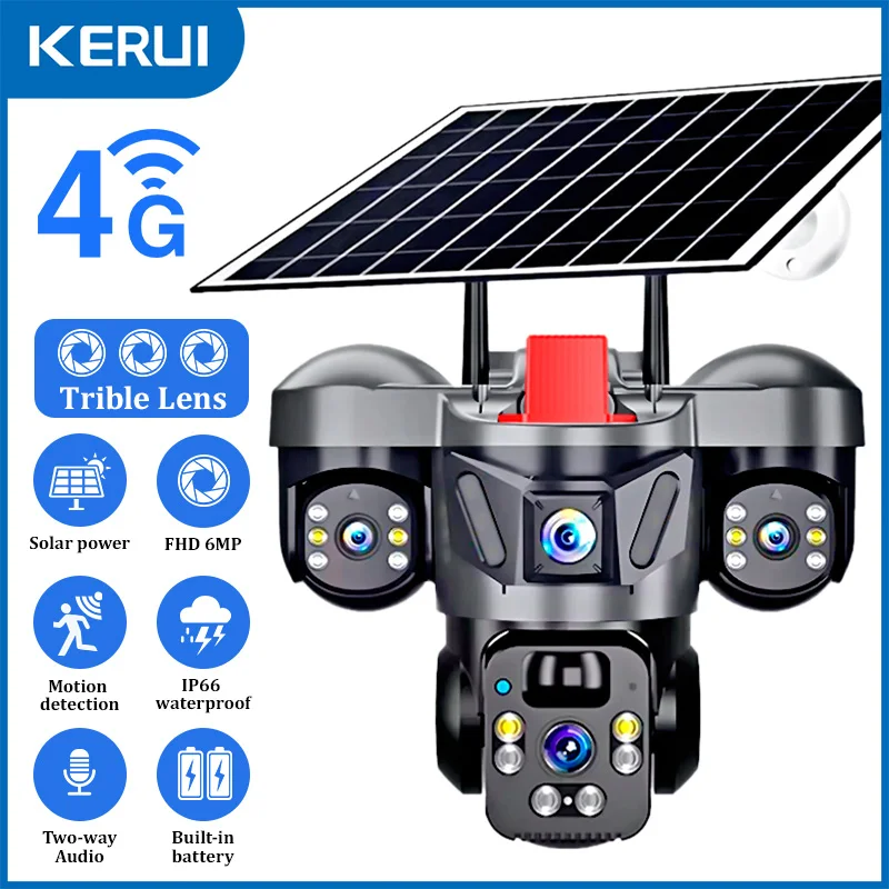 Home Security Brand - KERUI Outdoor PTZ 6MP 4G SIM