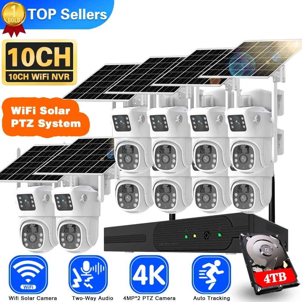 4K 8MP Dual Lens Wifi Solar CC - огляд і ціна Home Security Panel