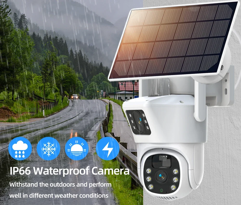 4K 8MP Dual Lens Wifi Solar CC - огляд і ціна Home Security Panel