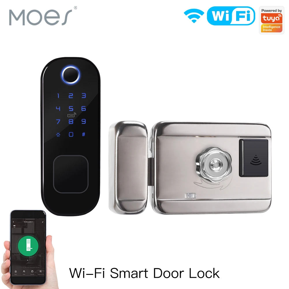 MOES WiFi Tuya Smart Lock Door - огляд і ціна Home Security Brand