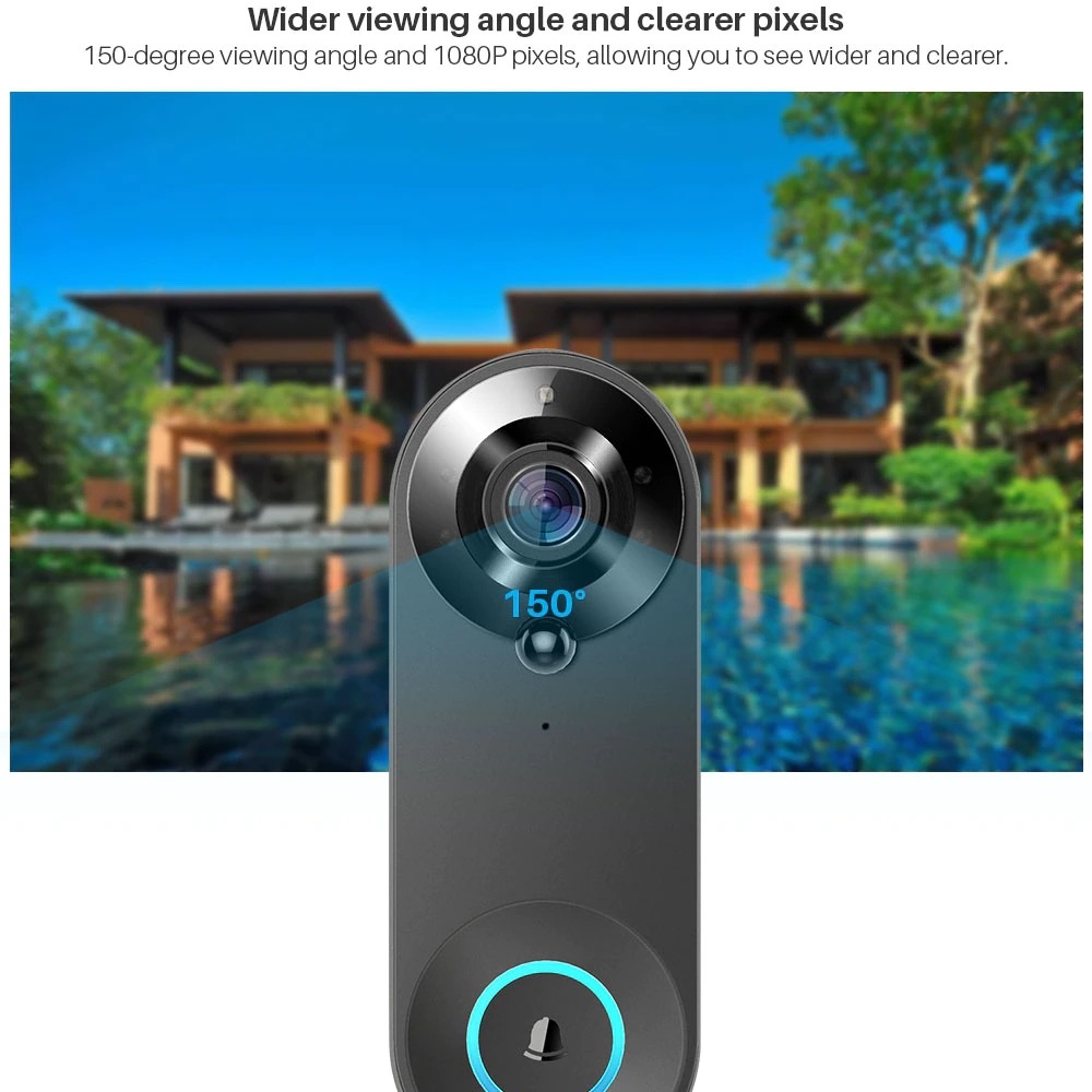 Tuya 1080P Wireless WIFI Doorb - огляд і ціна Home Security Prices