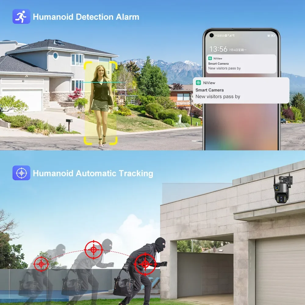 4K 4MP 10XZoom LTE 4G Sim Card - огляд і ціна Ip Camera Outdoor 4K