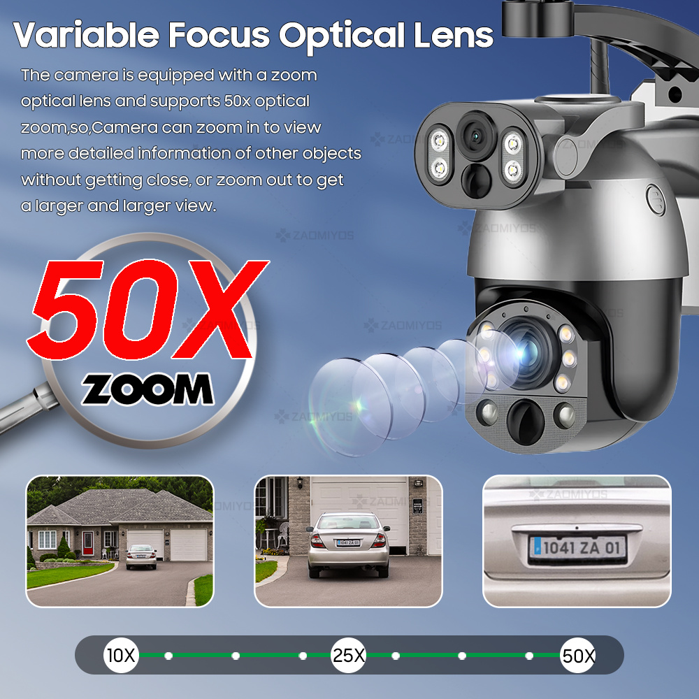 4K 50X ZOOM 10MP Solar Camera  - огляд і ціна Ip Camera Outdoor 4K