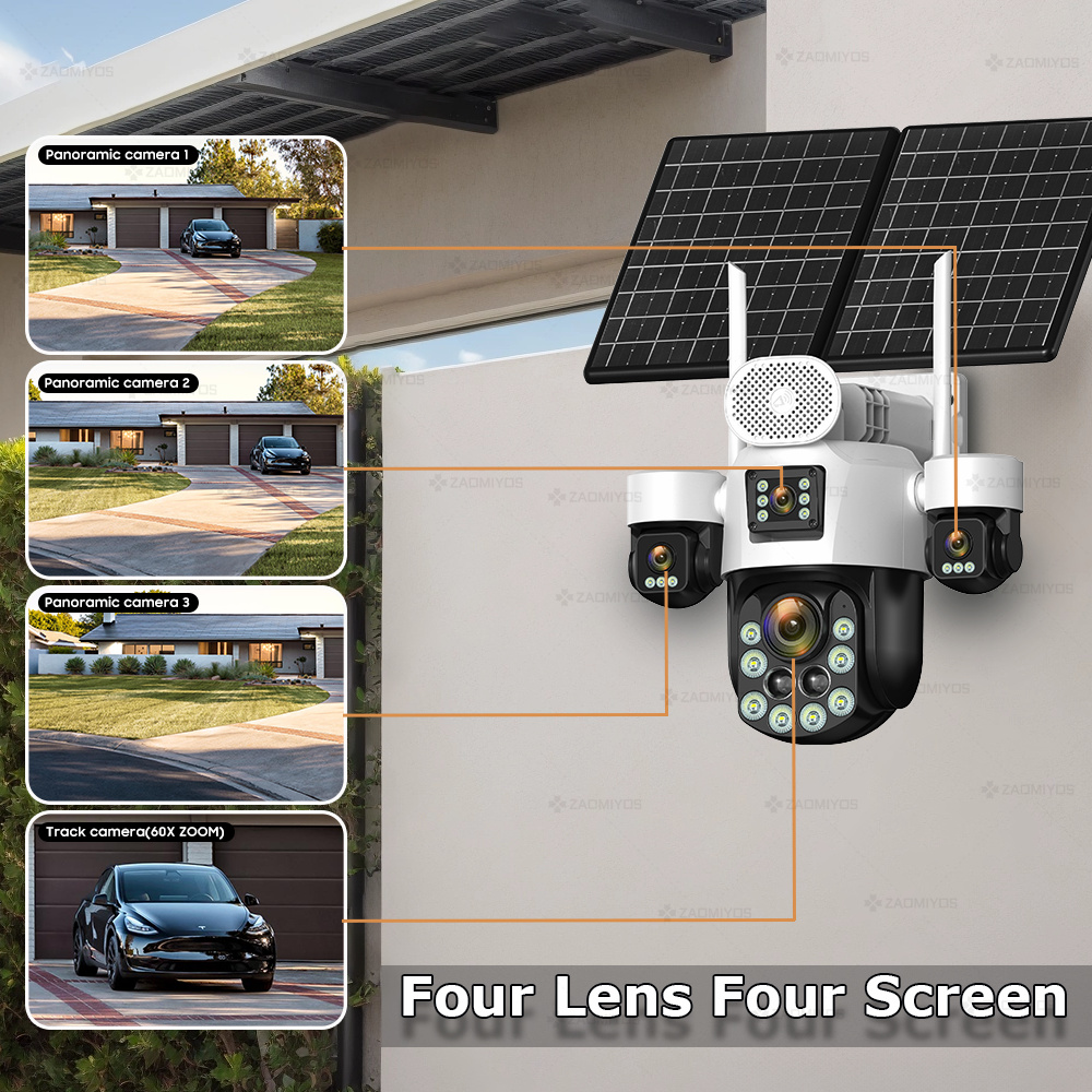4 Lens Outdoor 360° Surveillan - огляд і ціна Home Security Brand