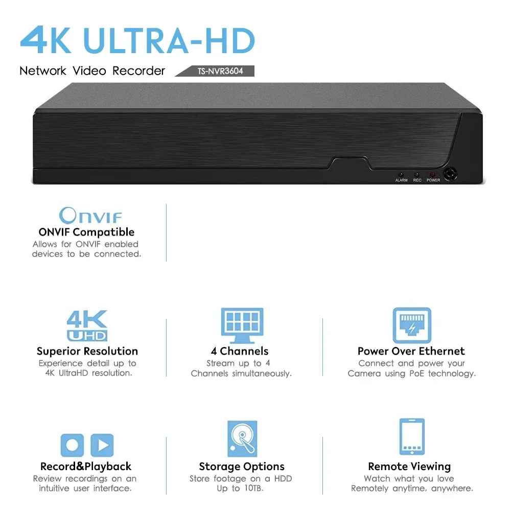 4CH NVR H.265 Outdoor 8MP Ultr - огляд і ціна Ip Camera Outdoor 4K