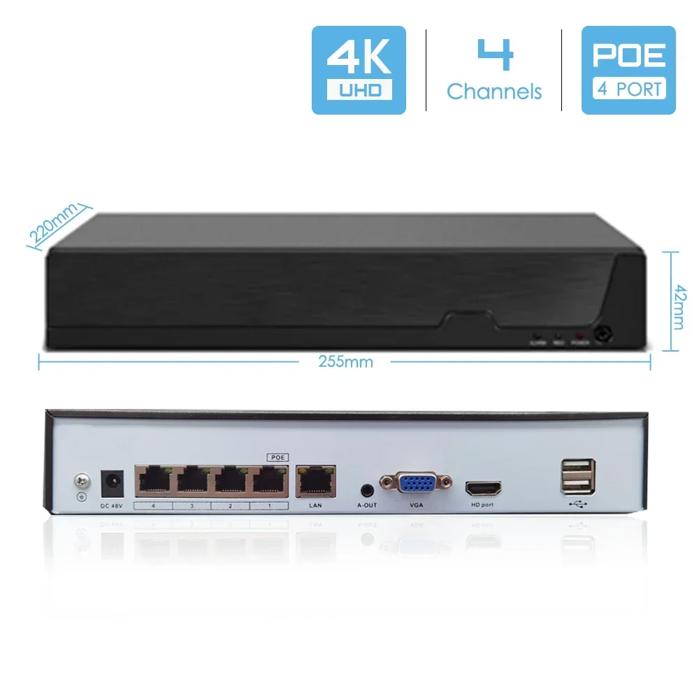 4CH NVR H.265 Outdoor 8MP Ultr - огляд і ціна Ip Camera Outdoor 4K