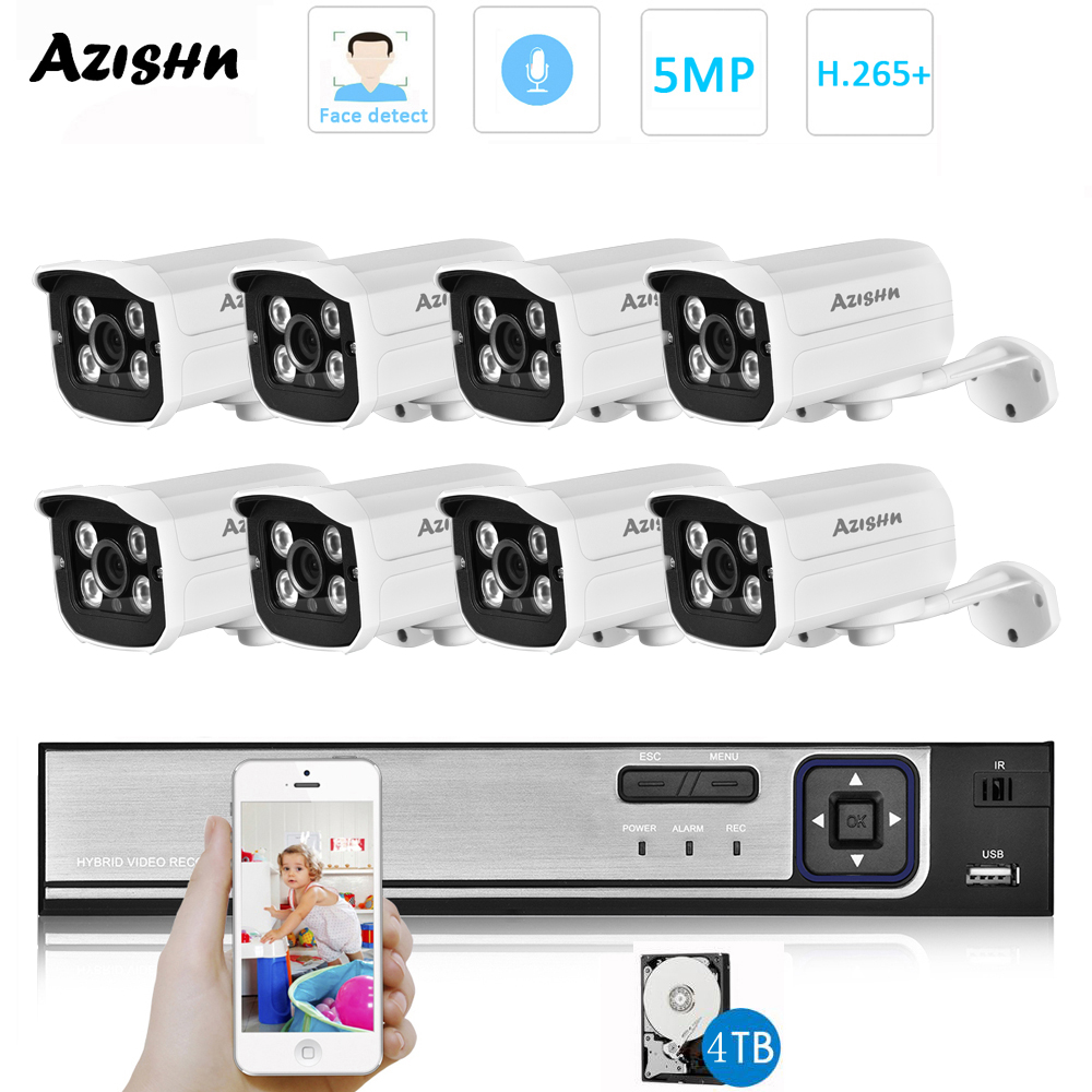 H.265 HD 5MP POE NVR Kit Stree - огляд і ціна Home Security Video Recording Systems