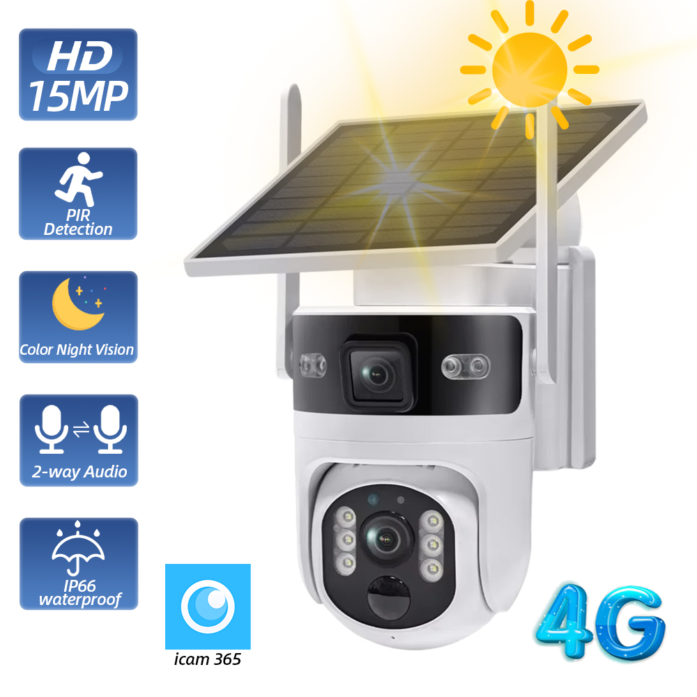 Wireless Outdoor PTZ Solar Sec - огляд і ціна Home Yard Security Cameras