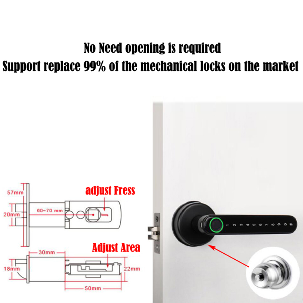 TTLock Smart Bluetooth Fingerp - огляд і ціна Home Security Keypad