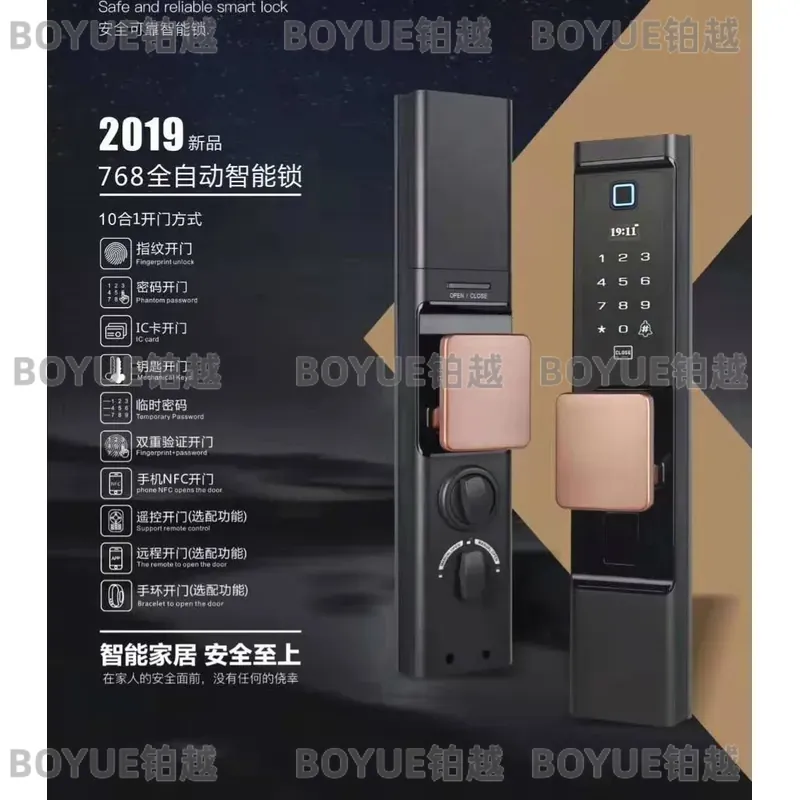 Smart Fingerprint Door Lock Ke - огляд і ціна Home Security Lock System