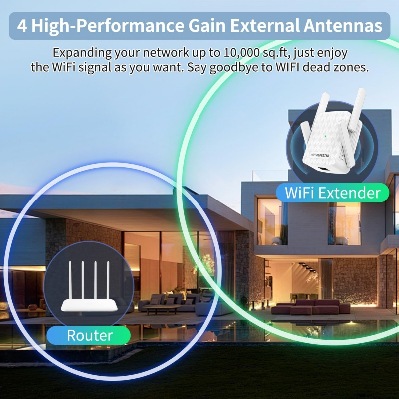 1200Mbps Wireless Wifi Extende - огляд і ціна Home Security Wireless