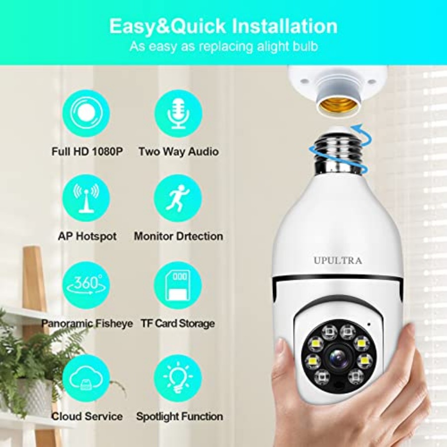Light Bulb 1080P Security Wire - огляд і ціна Home Security Wireless