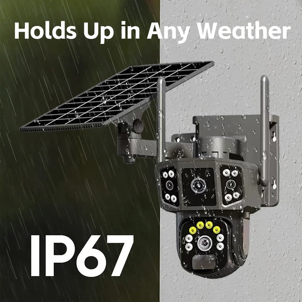 WIFI 4G SIM Solar Camera V380, - огляд і ціна Ip Camera Outdoor 4K