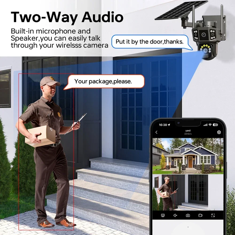 WIFI 4G SIM Solar Camera V380, - огляд і ціна Ip Camera Outdoor 4K