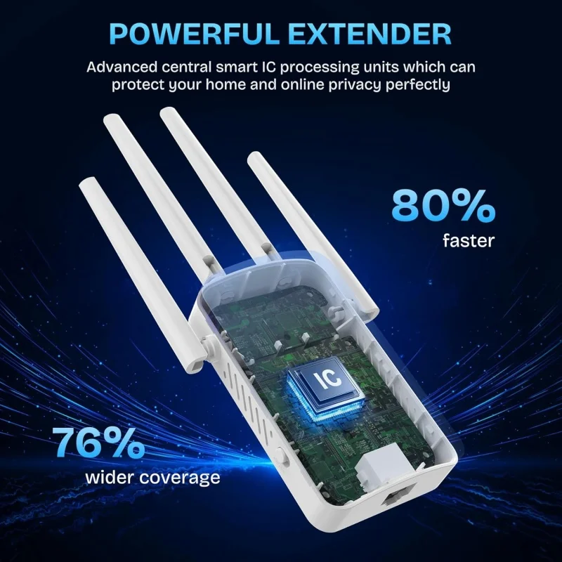 1200Mbps Dual Band WiFi Repeat - огляд і ціна Home Security Wireless