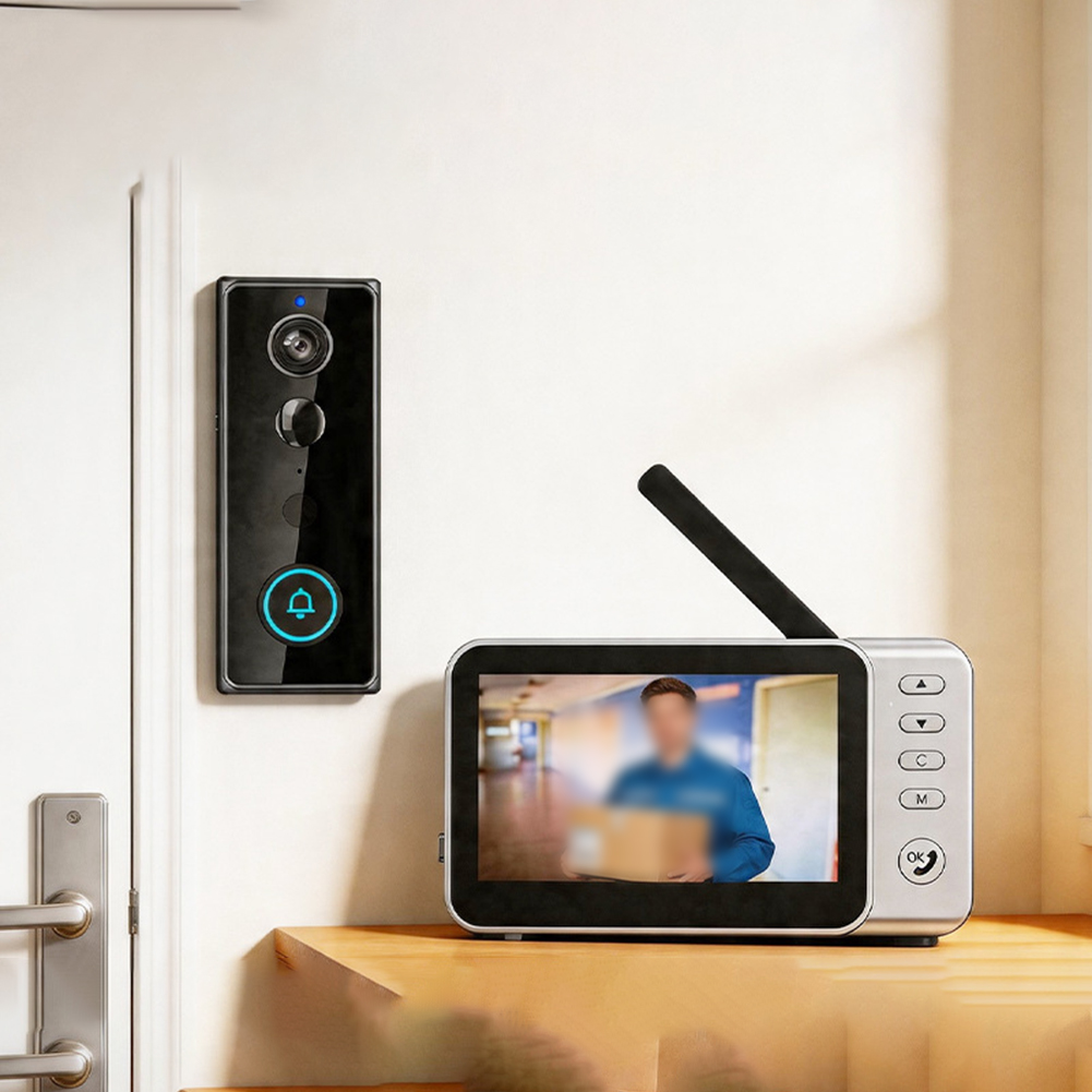 4.5 Inch Smart Video Doorbell  - огляд і ціна Home Security Video Recording Systems