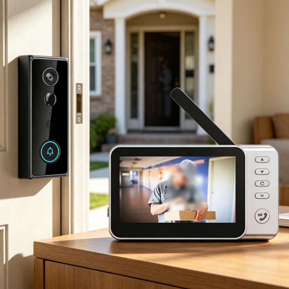 4.5 Inch Smart Video Doorbell  - огляд і ціна Home Security Video Recording Systems