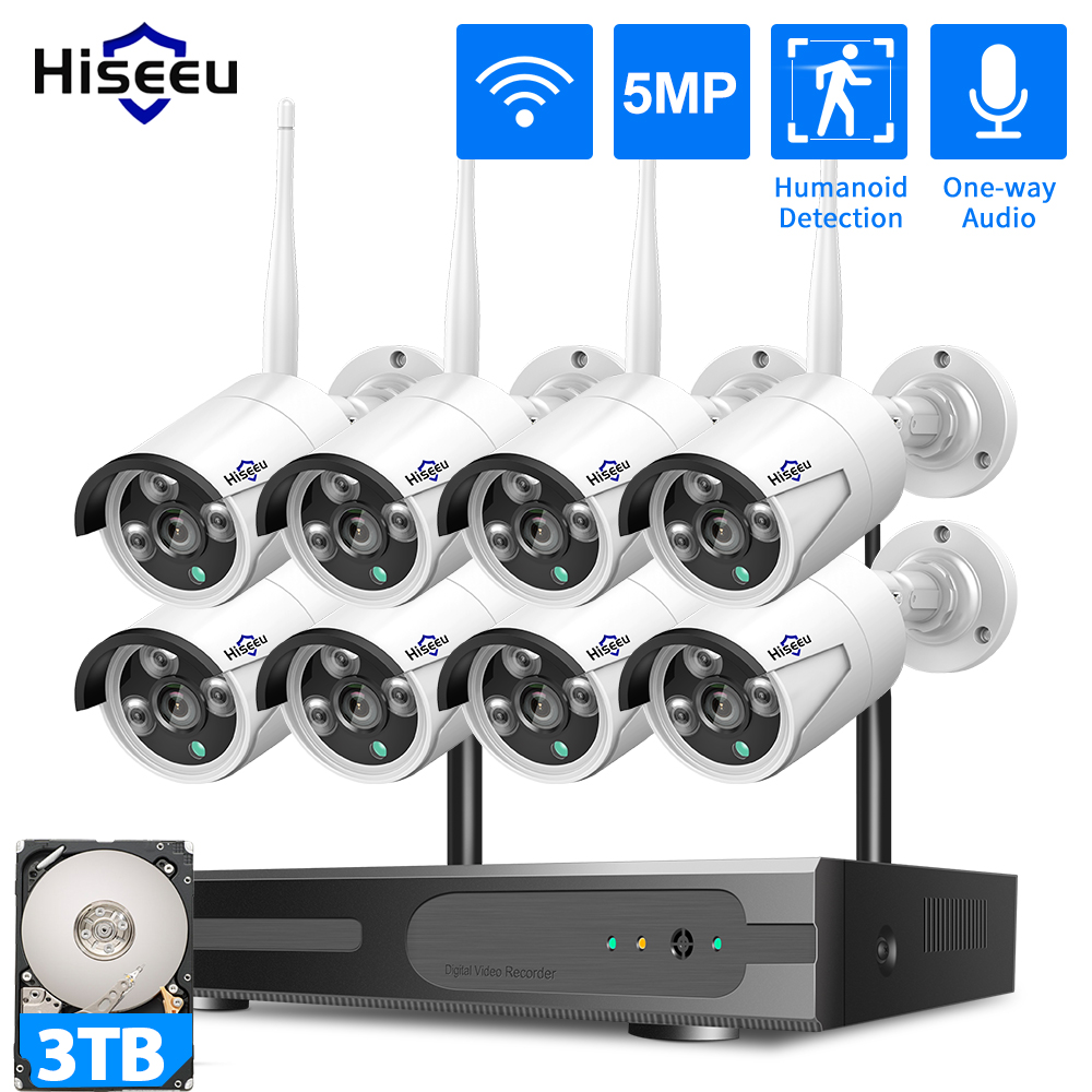 Hiseeu 3/5/8MP WiFi CCTV Camer - огляд і ціна Home Security Panel