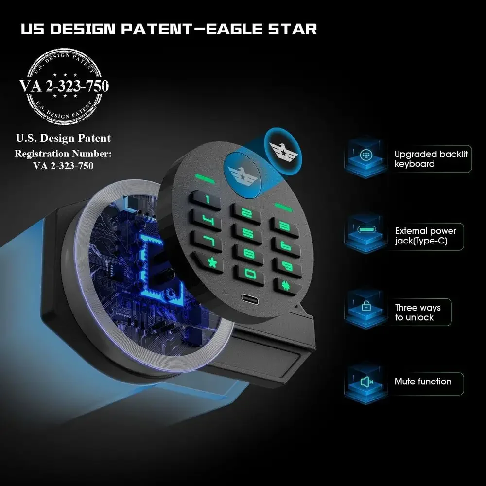 6.0 Cu. Ft. Waterproof Securit - огляд і ціна Home Security Keypad