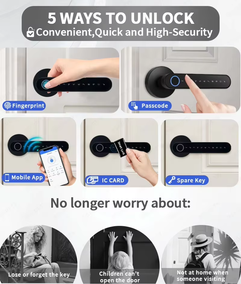 TTLock Smart Digital Door Lock - огляд і ціна Home Security Keypad